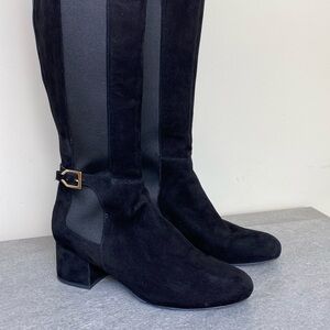 Cole Haan Avani Stretch Black Tall Riding Boots 8B